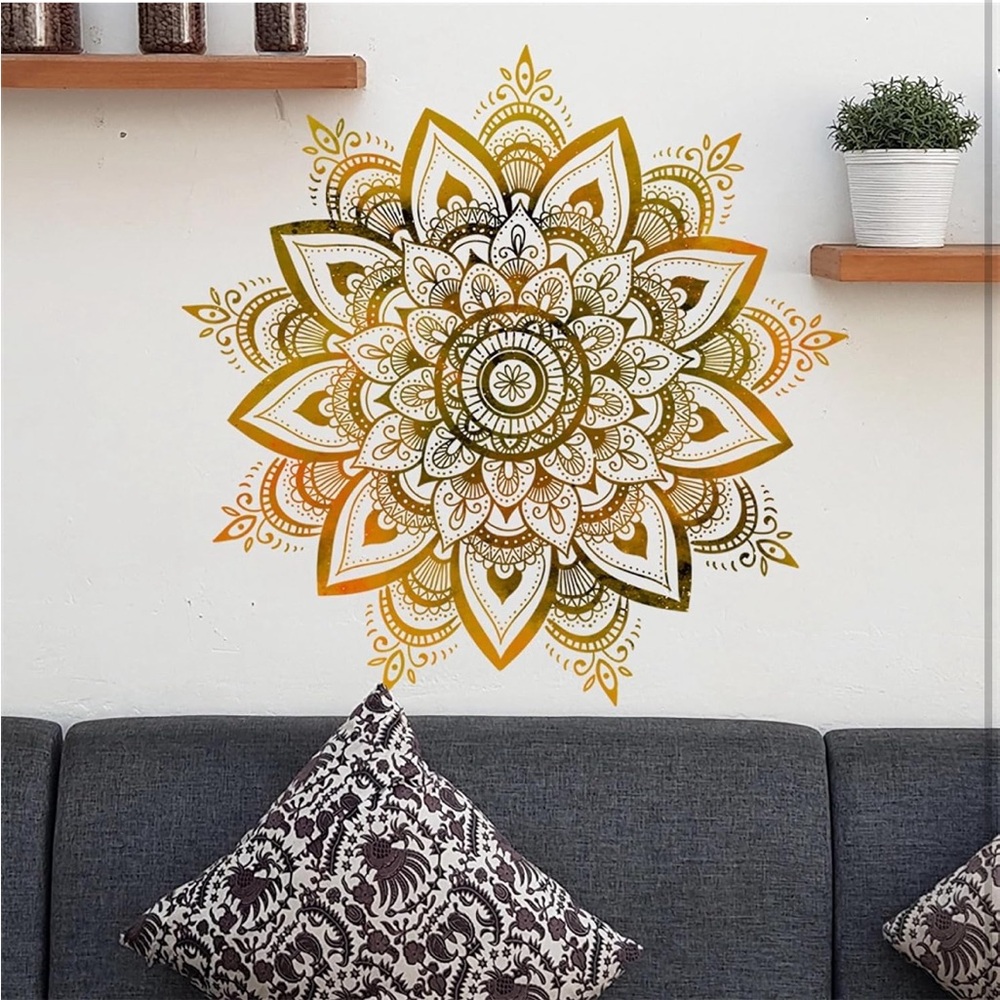 Mandala wall decal- peel and stick